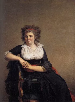 Portrait of the Marquise d'Orvilliers Oil painting by Jacques-Louis David