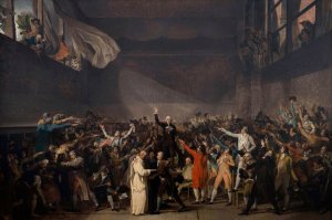 Serment Du Jeu De Paume, Le 20 Juin 1789 by Jacques Louis David Oil Painting