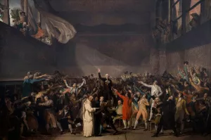 Serment Du Jeu De Paume, Le 20 Juin 1789 by Jacques Louis David Oil Painting