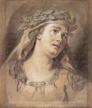 Sorrow by Jacques-Louis David Oil Painting