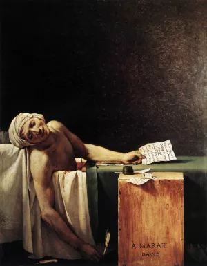 The Death of Marat Oil painting by Jacques-Louis David