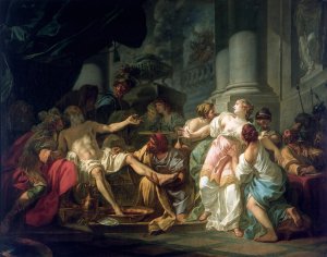 The Death Of Seneca by Jacques Louis David Oil Painting