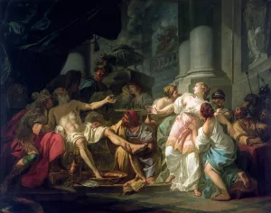 The Death Of Seneca by Jacques Louis David Oil Painting