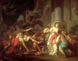 The Death of Seneca Oil painting by Jacques-Louis David