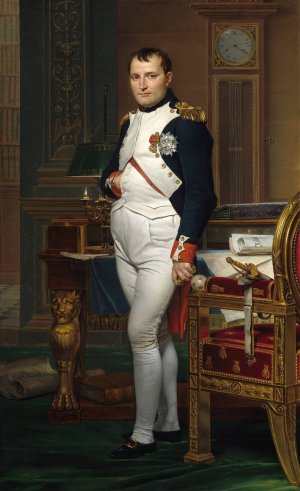 The Emperor Napoleon in His Study at the Tuileries by Jacques Louis David Oil Painting