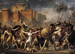 The Intervention of the Sabine Women by Jacques-Louis David - Oil Painting Reproduction