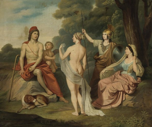 The Judgment Of Paris by Jacques Louis David - Hand-Painted Oil Painting Reproduction