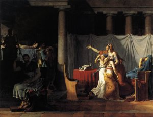 The Lictors Returning to Brutus the Bodies of His Sons by Jacques-Louis David Oil Painting