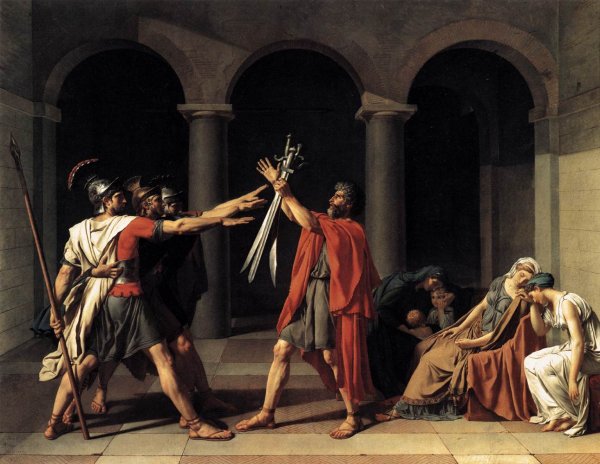 Main Product Photo of The Oath of the Horatii Painting by Jacques-Louis David