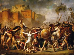 The Sabine Women Oil painting by Jacques-Louis David