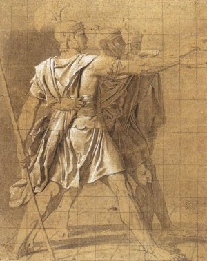 The Three Horatii Brothers Oil painting by Jacques-Louis David