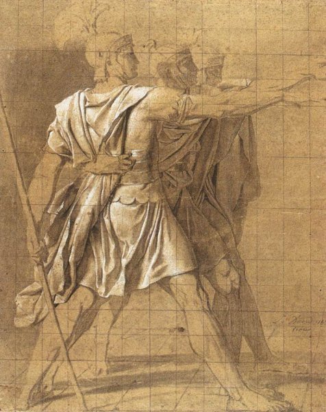 Main Product Photo of The Three Horatii Brothers Painting by Jacques-Louis David