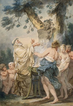 L'offrande a Pan by Jacques-Philippe Caresme Oil Painting
