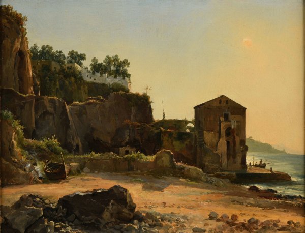 Bord de mer  by Jacques-Raymond Brascassat - Hand-Painted Oil Painting Reproduction