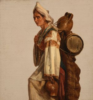 Calabraise by Jacques-Raymond Brascassat Oil Painting