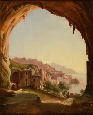 Le Monastere by Jacques-Raymond Brascassat Oil Painting