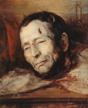 Tete de Giuseppe Fieschi by Jacques-Raymond Brascassat Oil Painting