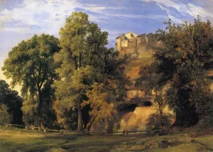 View of Marino, Morning Oil painting by Jacques-Raymond Brascassat