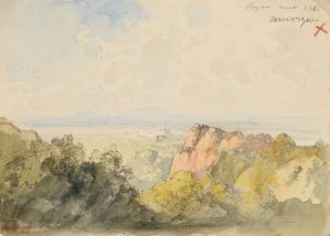Vue panoramique sur Royat by Jacques-Raymond Brascassat Oil Painting