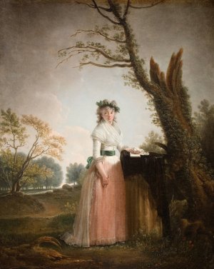 Portrait of Eleonora Chigi, Princess of Teano by Jacques Sablet Oil Painting