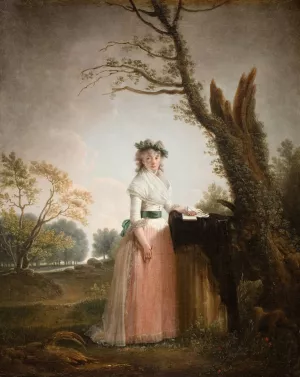 Portrait of Eleonora Chigi, Princess of Teano by Jacques Sablet Oil Painting