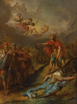 The Death Of Pallas by Jacques Sablet Oil Painting