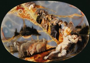 Jacob's Ladder by Jacques Stella Oil Painting