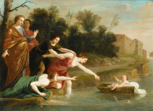 The Finding Of Moses by Jacques Stella Oil Painting