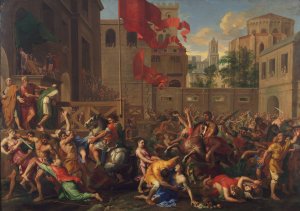 The Rape of the Sabines by Jacques Stella Oil Painting