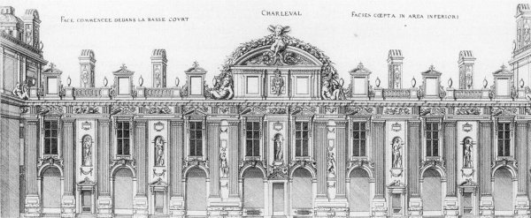 Main Product Photo of Chateau, Charleval Painting by Jacques Androuet Du Cerceau
