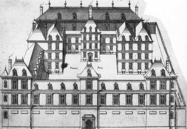 Main Product Photo of Design for a Town House Painting by Jacques Androuet Du Cerceau