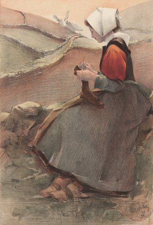 Fleur de Lande by Jacques Wely Oil Painting