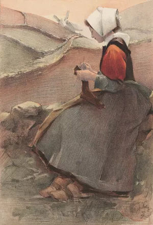 Fleur de Lande by Jacques Wely Oil Painting