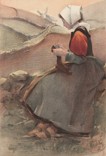 Main Product Photo of Fleur de Lande  Painting by Jacques Wely