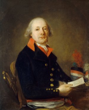 Portrait d'un commissaire des guerres de l'an IX, presume Pascalis by Jacques Wilbaut Oil Painting