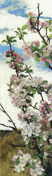 Apple Blossoms Oil painting by Jahn Ekenaes