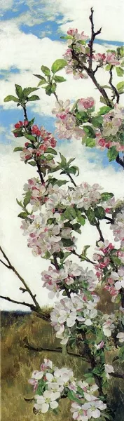 Apple Blossoms by Jahn Ekenaes - Oil Painting Reproduction