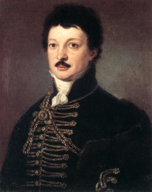 Portrait of Poet Dniel Berzsenyi Oil painting by Janos Donat