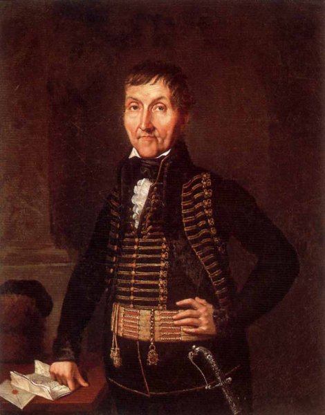 Portrait of a Nobleman by Janos Rombauer - Hand-Painted Oil Painting Reproduction