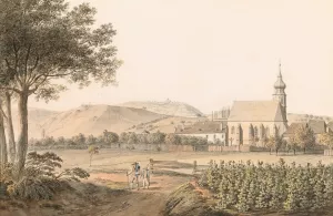 A view of Dobrota towards Mula in the Canale of Cattaro by Jakob Alt Oil Painting
