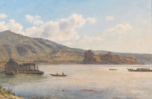 Burgruine zu Theben bei Presburg by Jakob Alt Oil Painting