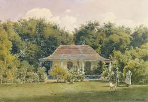 The Garden of Laudaya by Jakob Alt Oil Painting