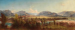Scene of Lake Ossiach by Jakob Canciani Oil Painting