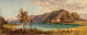 View of Villach by Jakob Canciani Oil Painting