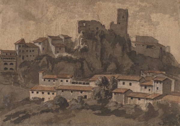 Main Product Photo of Olevano von Osten  Painting by Jakob Christoph Miville