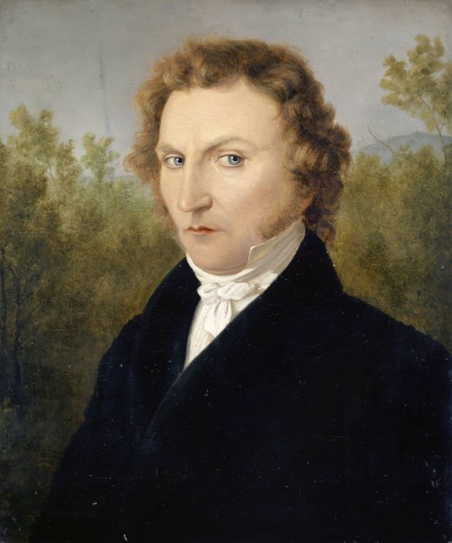 Main Product Photo of Portrait of the Artist's Brother-in-Law, Dr. Johannes Kissel-Miville  Painting by Jakob Christoph Miville