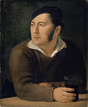 Portrait of the Artist's Brother, Leonhard Miville-Keller by Jakob Christoph Miville Oil Painting