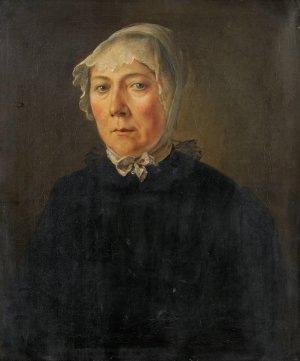 Portrait of the Artist's Mother, Maria Magdalena Miville-Lotz by Jakob Christoph Miville Oil Painting