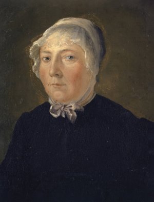 Portrait of the Artist's Mother, Maria Magdalena Miville-Lotz by Jakob Christoph Miville Oil Painting