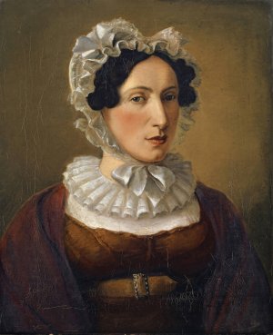 Portrait of the Artist's Sister-in-Law, Salome Miville-Keller by Jakob Christoph Miville Oil Painting